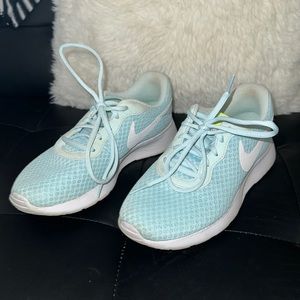 Baby blue Nike sneakers